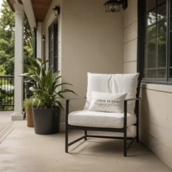 Creative Products This Is Our Happy Place White And Black 14x20 Indoor / Outdoor Pillow -Home Decor GUEST 02dcc131 9fa8 4572 9d99 e6792365ce66