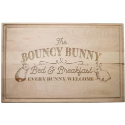 Creative Products The Bouncy Bunny Bed And Breakfast 17 X 11 Maple Cutting Board