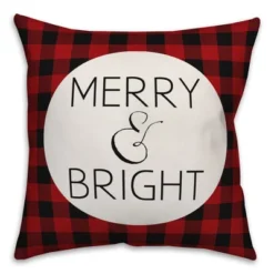 Creative Products Merry & Bright Red Plaid 18x18 Indoor / Outdoor Pillow -Home Decor GUEST 05dd4db3 5f70 482e 9668 eddb377d1c02 1