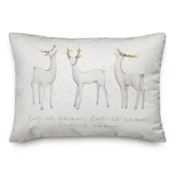 Creative Products Let It Snow Deer 20 X 14 Indoor / Outdoor Pillow