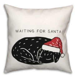 Creative Products Waiting For Santa 18 X 18 Indoor / Outdoor Pillow -Home Decor GUEST 0c96e6f5 7321 4f3f 8d56 23a8972505a4