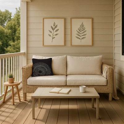 Creative Products Black Circle Dot Pattern 18x18 Indoor / Outdoor Pillow 6 Creative Products Black Circle Dot Pattern 18x18 Indoor / Outdoor Pillow - Image 6