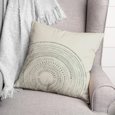 Creative Products White Circle Dot Pattern 18x18 Indoor / Outdoor Pillow 2 Creative Products White Circle Dot Pattern 18x18 Indoor / Outdoor Pillow - Image 2