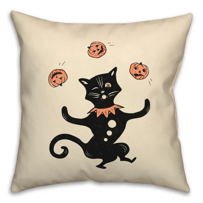 Creative Products Juggling Cat 18 X 18 Indoor / Outdoor Pillow 3 Creative Products Juggling Cat 18 X 18 Indoor / Outdoor Pillow - Image 3