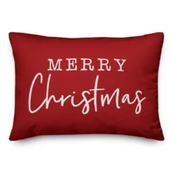 Creative Products Merry Christmas 14x20 Indoor / Outdoor Pillow -Home Decor GUEST 1665b30a 0628 47be 8c48 07de211156d6