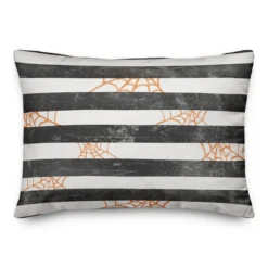 Creative Products Spiderwebs And Stripes Pattern 20 X 14 Indoor / Outdoor Pillow -Home Decor GUEST 1791f3aa 20b0 4f6c 9d34 87c537684f7e