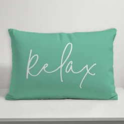 Creative Products Relax Thin Script Mint 14x20 Indoor / Outdoor Pillow 10 Creative Products Relax Thin Script Mint 14x20 Indoor / Outdoor Pillow -Home Decor GUEST 1b1a8a1f c643 4baa bd4c 8268c3434560