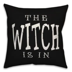 Creative Products The Witch Is In 16x16 Indoor / Outdoor Pillow -Home Decor GUEST 1bc97d61 dd74 469f 88cc ad4aca6cb1a3 2
