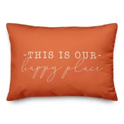 Creative Products This Is Our Happy Place Orange 14x20 Indoor / Outdoor Pillow -Home Decor GUEST 1caca5ce 85db 40bc a7db 0cb4005cad35