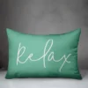 Creative Products Relax Thin Script Mint 14x20 Indoor / Outdoor Pillow
