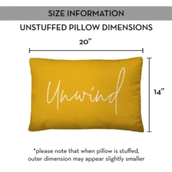 Creative Products Unwind Script Yellow 14x20 Indoor / Outdoor Pillow -Home Decor GUEST 200cf153 3a38 40db 8b7f 6198682ef621