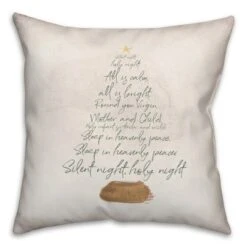Creative Products Silent Night Tree 18 X 18 Indoor / Outdoor Pillow -Home Decor GUEST 20226660 71a1 4bcb 8690 89b85622b134