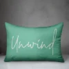 Creative Products Unwind Script Mint 14x20 Indoor / Outdoor Pillow