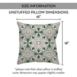 Creative Products Faded Gray Green Medallions 18x18 Indoor / Outdoor Pillow -Home Decor GUEST 22c4d4fd a62b 4960 b9ef 227e1fc77291
