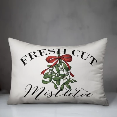 Creative Products Fresh Cut Mistletoe 14x20 Indoor / Outdoor Pillow 2 Creative Products Fresh Cut Mistletoe 14x20 Indoor / Outdoor Pillow - Image 2