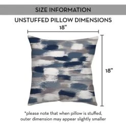 Creative Products Blue Brushstroke Pattern 18x18 Indoor / Outdoor Pillow -Home Decor GUEST 2884bf7c cc7c 41ac 8dff e3bc72a8a5fc