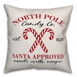 Creative Products North Pole Candy Cane Co 20x20 Indoor / Outdoor Pillow -Home Decor GUEST 2a704179 867b 4f49 a4df 4f22aeb3fdb0 1