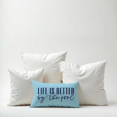 Creative Products Life Is Better By The Pool 14x20 Indoor / Outdoor Pillow 6 Creative Products Life Is Better By The Pool 14x20 Indoor / Outdoor Pillow - Image 6