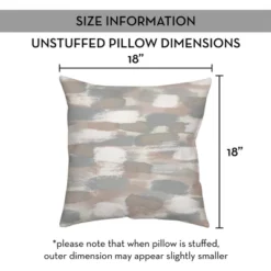 Creative Products Gray Brushstroke Pattern 18x18 Indoor / Outdoor Pillow -Home Decor GUEST 2c697118 2f4b 47fa a1b3 1b381faeb016