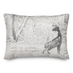 Creative Products All Is Calm All Is Bright 20 X 14 Indoor / Outdoor Pillow -Home Decor GUEST 2c7fe194 4ff7 4184 86c7 401b2bd3b69b