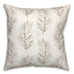 Creative Products White Fern Pattern 18x18 Indoor / Outdoor Pillow -Home Decor GUEST 2cd624be 49b2 487d 877e a4a772e1152e