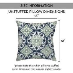 Creative Products Faded Blue Green Medallions 18x18 Indoor / Outdoor Pillow -Home Decor GUEST 2ef9e054 26c4 450a b7f6 d66fb9dec27c