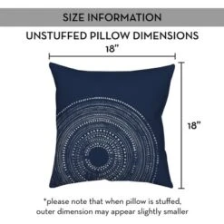 Creative Products Blue Circle Dot Pattern 18x18 Indoor / Outdoor Pillow -Home Decor GUEST 2f79602f 400b 4466 916f 98fbaefd5eca