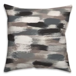 Creative Products Black Brushstroke Pattern 18x18 Indoor / Outdoor Pillow -Home Decor GUEST 312bc035 7970 4f44 a18f 35ed9bdd0a06