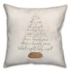Creative Products Silent Night Tree 18 X 18 Indoor / Outdoor Pillow