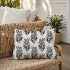Creative Products Black Fern Pattern 14x20 Indoor / Outdoor Pillow -Home Decor GUEST 328d1a20 4644 4ba8 bf6c 921152891fc8