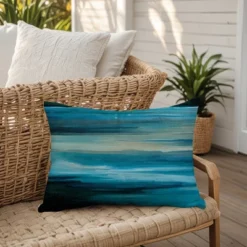 Creative Products Blue Streaks 14x20 Indoor / Outdoor Pillow -Home Decor GUEST 33b78051 3f4a 49fd bd75 7cc9cfd00e0d
