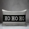 Creative Products Ho Ho Ho Farmhouse Stripe 14x20 Indoor / Outdoor Pillow
