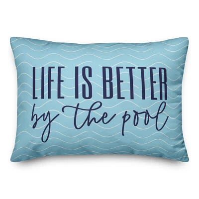 Creative Products Life Is Better By The Pool 14x20 Indoor / Outdoor Pillow 8 Creative Products Life Is Better By The Pool 14x20 Indoor / Outdoor Pillow - Image 8