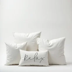 Creative Products Relax Thin Script White And Grey 14x20 Indoor / Outdoor Pillow -Home Decor GUEST 3b44d9d0 1528 4133 9d4c 7973da2b3063