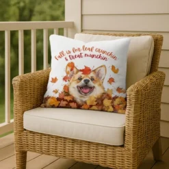 Creative Products Fall Corgi 18 X 18 Indoor / Outdoor Pillow -Home Decor GUEST 3c84c3fc 4ea5 4a8a a039 c87772a74caf