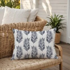 Creative Products Blue Fern Pattern 14x20 Indoor / Outdoor Pillow -Home Decor GUEST 3d58720f 5201 40d2 b7ac 70d0c32e8fce