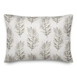 Creative Products White Fern Pattern 14x20 Indoor / Outdoor Pillow