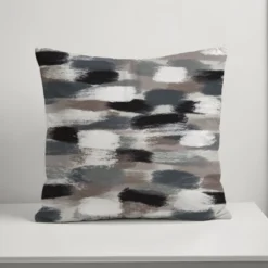 Creative Products Black Brushstroke Pattern 18x18 Indoor / Outdoor Pillow -Home Decor GUEST 3eac6b77 0865 4654 92b3 18076851d6aa