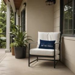 Creative Products Life Is Better On The Porch Navy 14x20 Indoor / Outdoor Pillow -Home Decor GUEST 3ecb5628 b343 4d7f bc86 6a8e7c2910ec