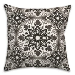 Creative Products Faded Black Gray Medallions 18x18 Indoor / Outdoor Pillow 17 Creative Products Faded Black Gray Medallions 18x18 Indoor / Outdoor Pillow -Home Decor GUEST 42cbca83 b777 4998 b173 28d4991fae87