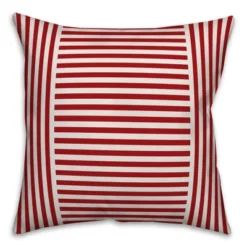 Creative Products Red Farmhouse Stripes 16x16 Indoor / Outdoor Pillow -Home Decor GUEST 43bcfd7f ef70 4547 948c a89157bd924a