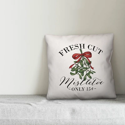 Creative Products Fresh Cut Mistletoe 20x20 Indoor / Outdoor Pillow 2 Creative Products Fresh Cut Mistletoe 20x20 Indoor / Outdoor Pillow - Image 2
