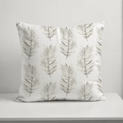 Creative Products White Fern Pattern 18x18 Indoor / Outdoor Pillow -Home Decor GUEST 481ffc5c 9422 4bdc 8b95 ad2f49a6b153