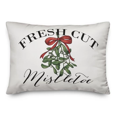 Creative Products Fresh Cut Mistletoe 14x20 Indoor / Outdoor Pillow 3 Creative Products Fresh Cut Mistletoe 14x20 Indoor / Outdoor Pillow - Image 3