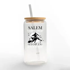 Creative Products Salem Coffee Shop 16 Oz. Glass Can Cup
