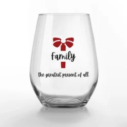 Creative Products Family Is The Greatest Present 15 Oz. Stemless Wine Glass
