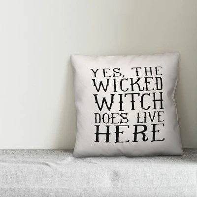 Creative Products Wicked Witch Does Live Here 20x20 Indoor / Outdoor Pillow 2 Creative Products Wicked Witch Does Live Here 20x20 Indoor / Outdoor Pillow - Image 2