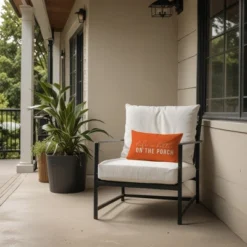 Creative Products Life Is Better On The Porch Orange 14x20 Indoor / Outdoor Pillow -Home Decor GUEST 54940823 a07c 4628 bbf0 6caf79a59418