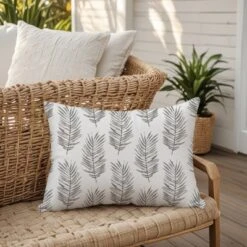 Creative Products Gray Fern Pattern 14x20 Indoor / Outdoor Pillow -Home Decor GUEST 562d83bc e018 4f3d afbe 70af6a70b109