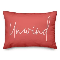 Creative Products Unwind Script Coral 14x20 Indoor / Outdoor Pillow 15 Creative Products Unwind Script Coral 14x20 Indoor / Outdoor Pillow -Home Decor GUEST 56f72262 634d 4d4a 9785 47ab0a7d169e